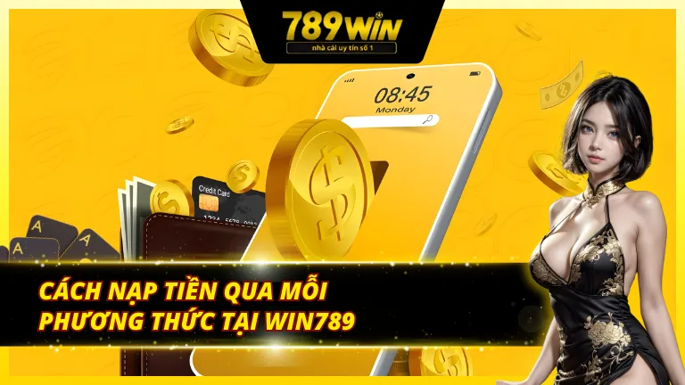 Cách nạp tiền 789Win chi tiết cho các phương thức phổ biến